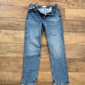 Zara Light Blue Straight Leg Jeans